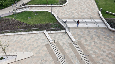 Image of plaza at George Moore Square, University of Southampton