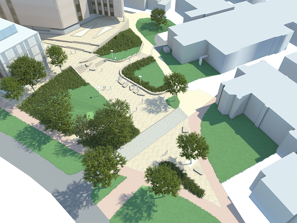 Sketch model of Jubilee Plaza, University of Southampton